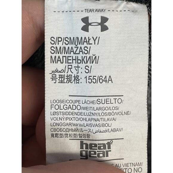 Under Armour Pants Womens Small Gray HeatGear Loose Capri Joggers Pockets Cuffed - Picture 7 of 11